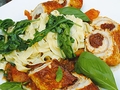 Unser Rezept des Monats - Involtini Calabrese mit Bandnudeln